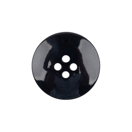 Black Shallow Plate 4-Hole Plastic Suit Button - 35L/22mm