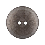 Italian Silver Iron Geometric 2-Hole Metal Saucer Button - 44L/28mm