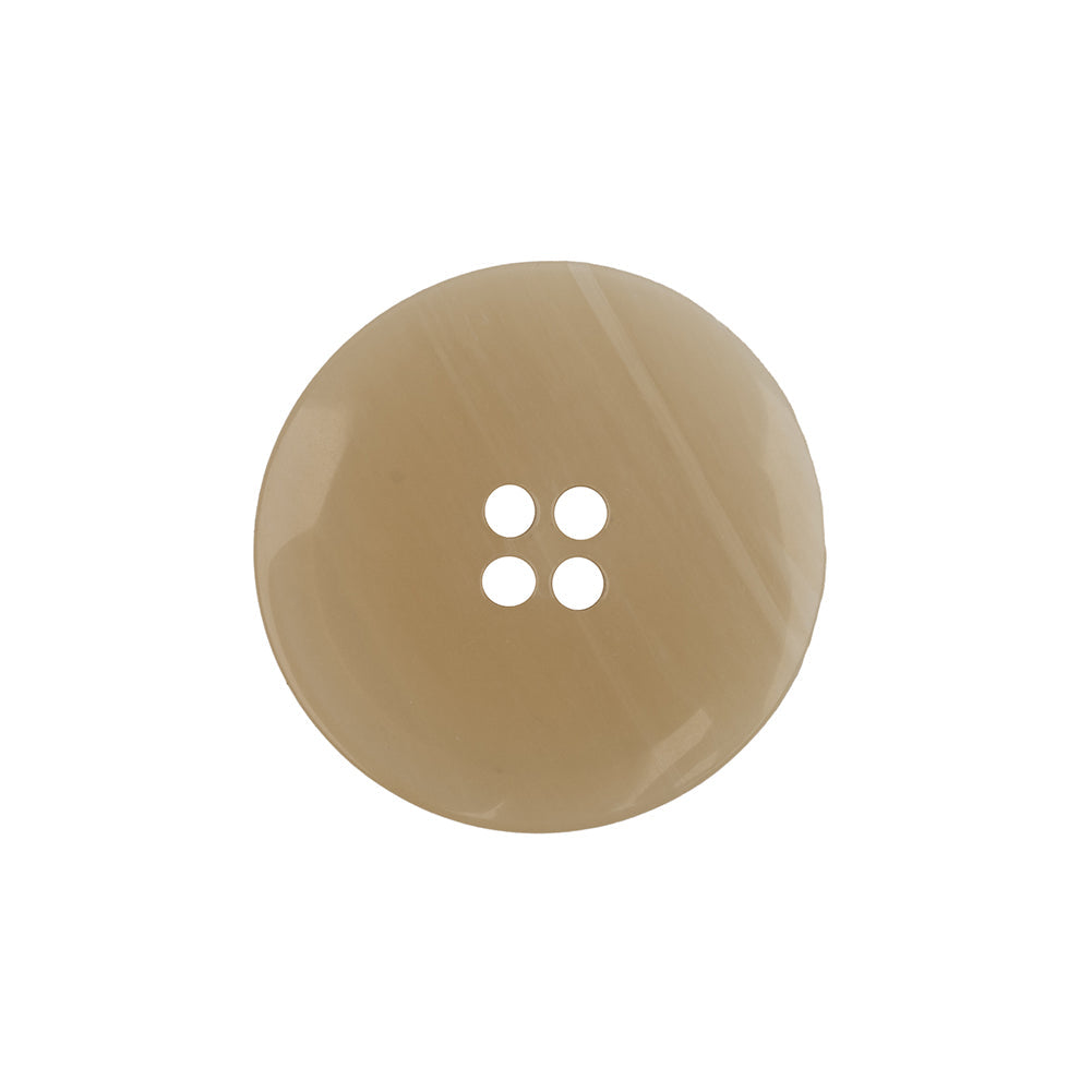 Turtledove and Kelp Striated 4-Hole Plastic Jacket Button - 36L/23mm