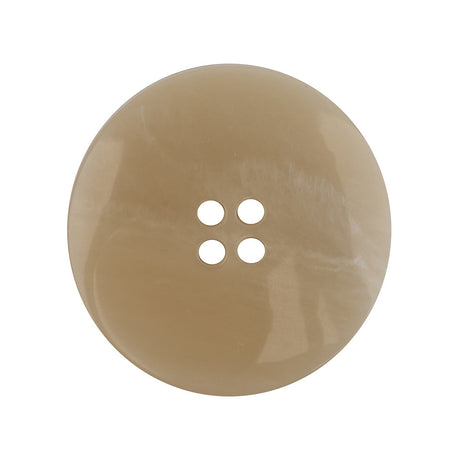Turtledove and Kelp Striated 4-Hole Plastic Jacket Button - 44L/28mm