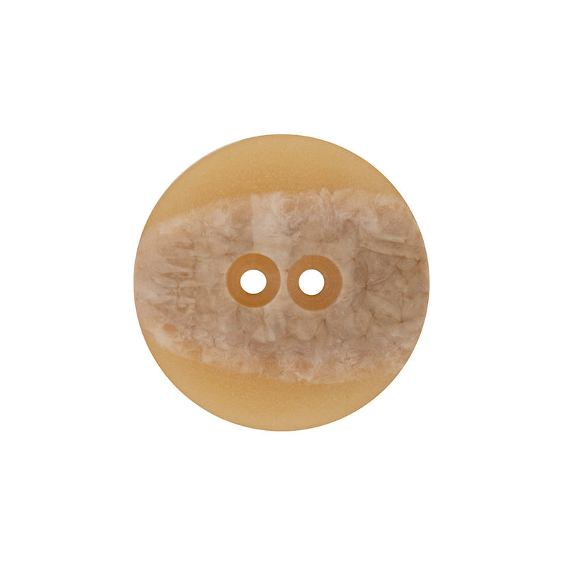 Italian Translucent Harvest Gold 2-Hole Plastic Jacket Button - 36L/23mm