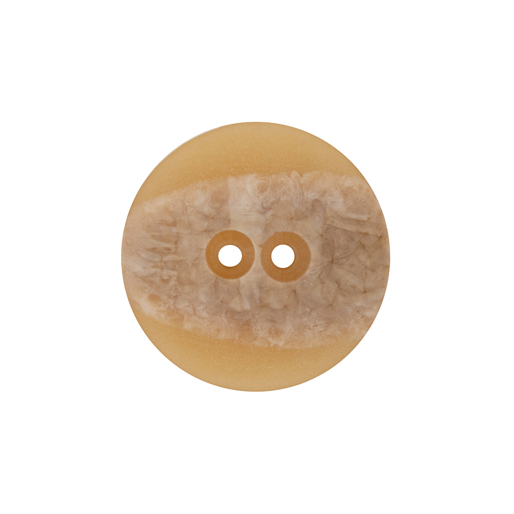 Italian Translucent Harvest Gold 2-Hole Plastic Jacket Button - 36L/23mm