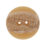 Italian Translucent Harvest Gold 2-Hole Plastic Jacket Button - 44L/28mm