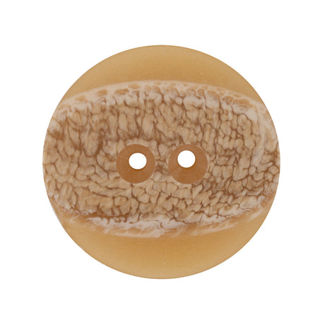 Italian Translucent Harvest Gold 2-Hole Plastic Jacket Button - 44L/28mm