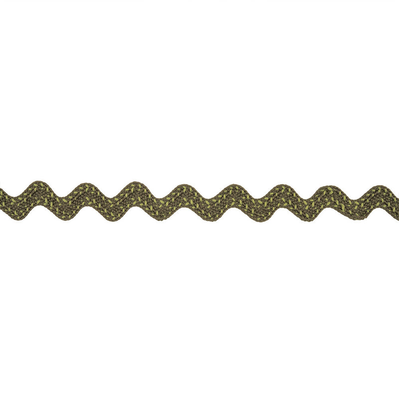 Grayish Green Two-Tone Ric Rac Braid - 0.75"