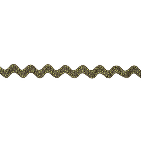 Grayish Green Two-Tone Ric Rac Braid - 0.75"