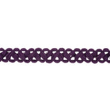 Deep Purple Criss-Cross Braided Trim - 0.75"