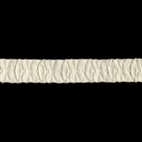 White Diamonds Ruched Ribbon Trim - 0.5625"