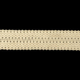 Bleached Sand Wool Foldover Braided Trim - 0.875"