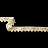 Natural Geometric Crochet Braided Trim - 0.875"