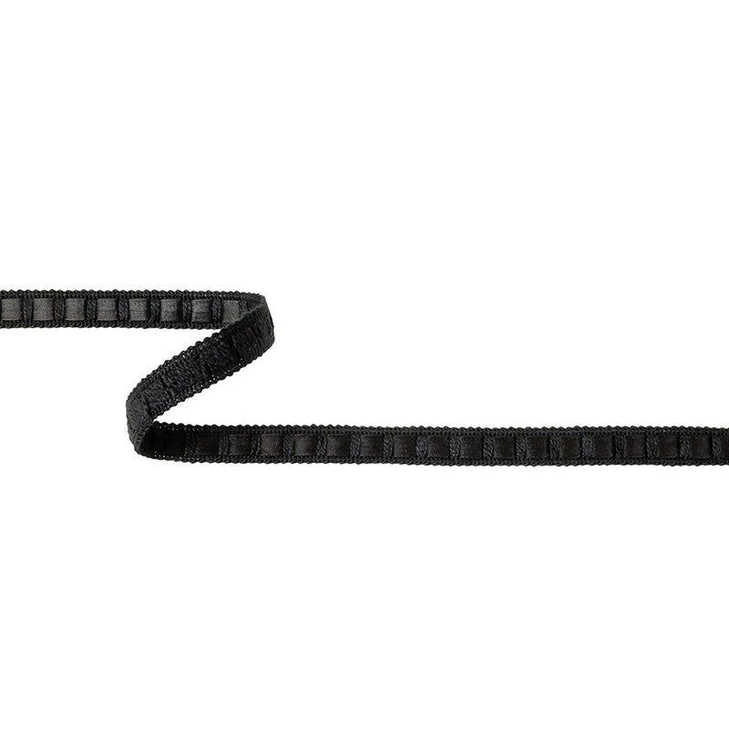 Tap Shoe Braided Trim with Satin Ribbon Center - 0.4375"
