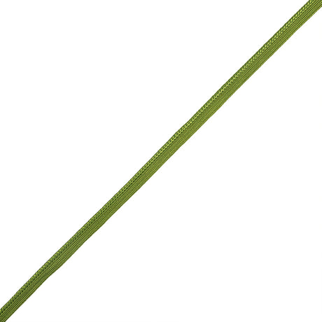 Willow Green Braided Cord with Lip - 0.375"