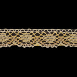 Yellow and Afterglow Iridescent Bobbin Lace Trim - 0.875"