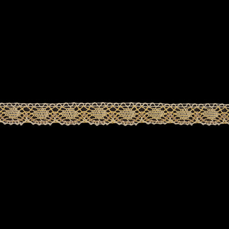 Yellow and Afterglow Iridescent Bobbin Lace Trim - 0.875"
