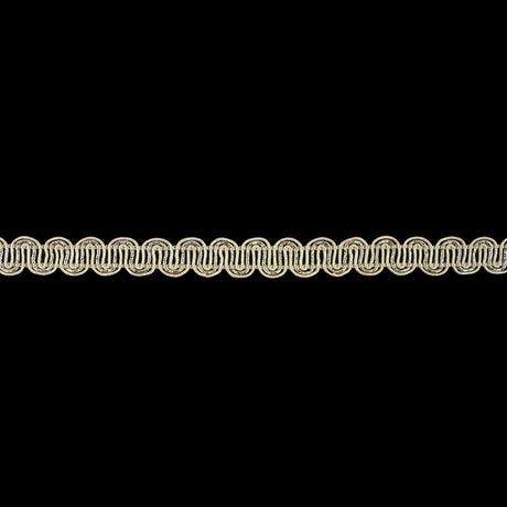 Iridescent Sugar Swizzle and Metallic Silver Waves Gimp Braided Trim - 0.375"