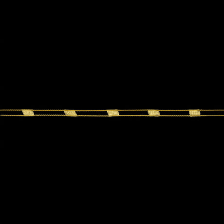 Pale Yellow Fine Rail Lace Trim - 0.2"