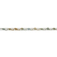 Blue, Beige and Black Variegated Rail Lace Trim - 0.375"
