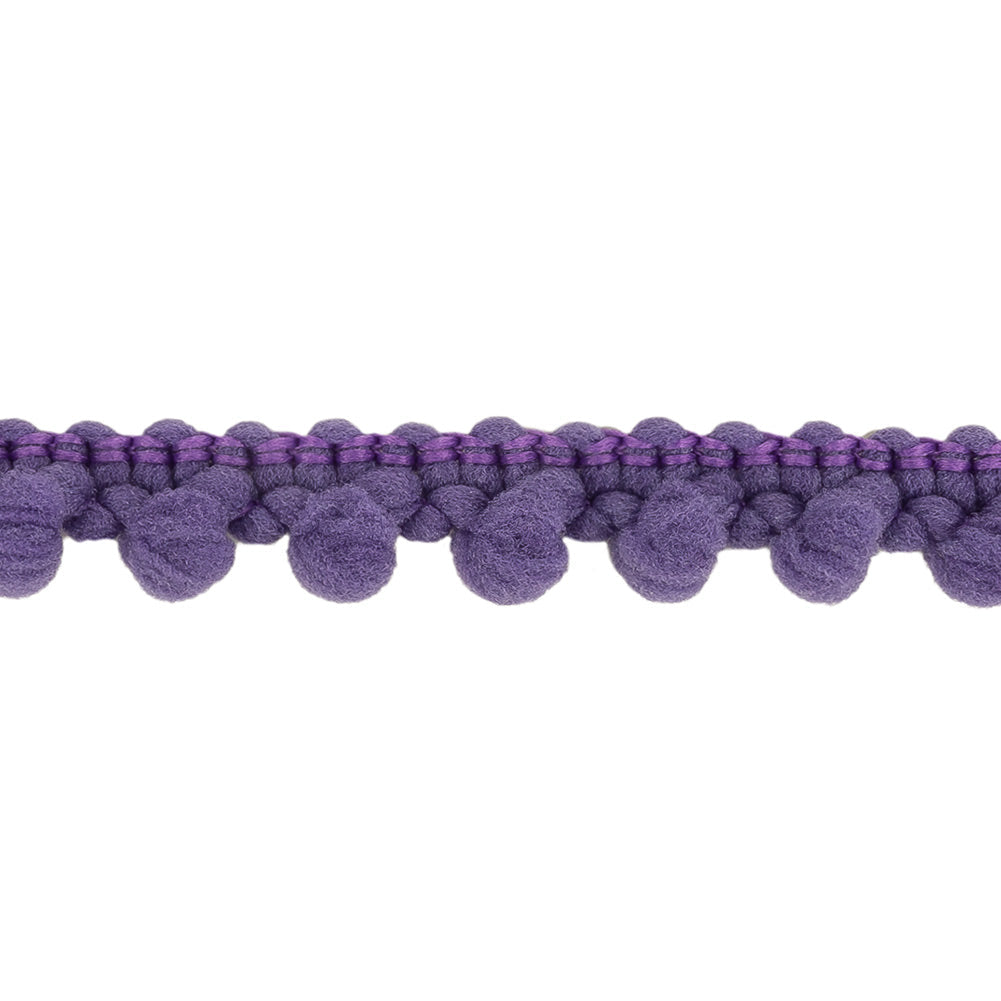 Purple Puffy Bobbles Trim - 0.375"