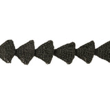 Black Triangles Braided Trim - 0.5"