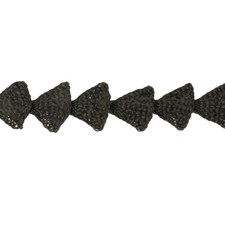 Black Triangles Braided Trim - 0.5"