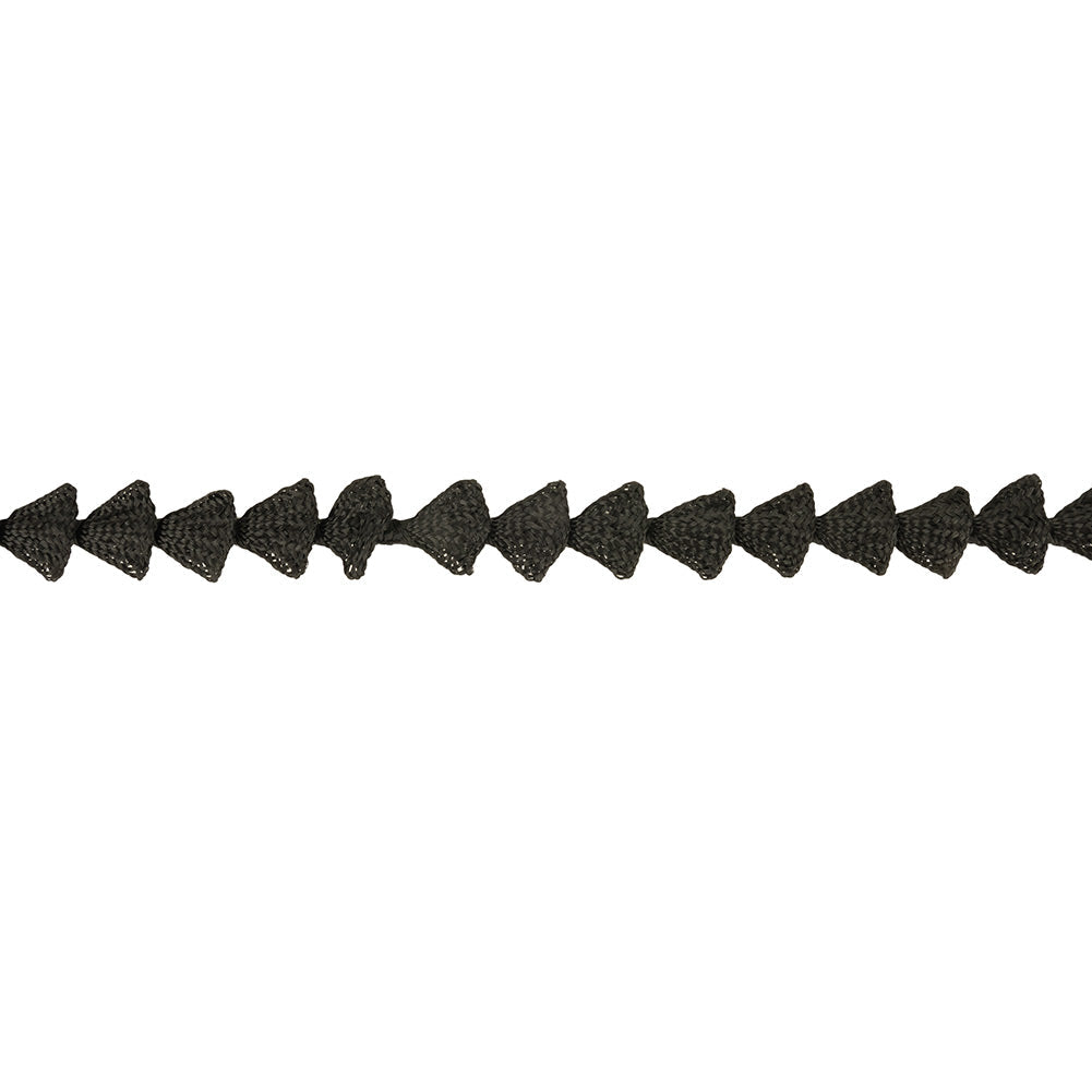 Black Triangles Braided Trim - 0.5"