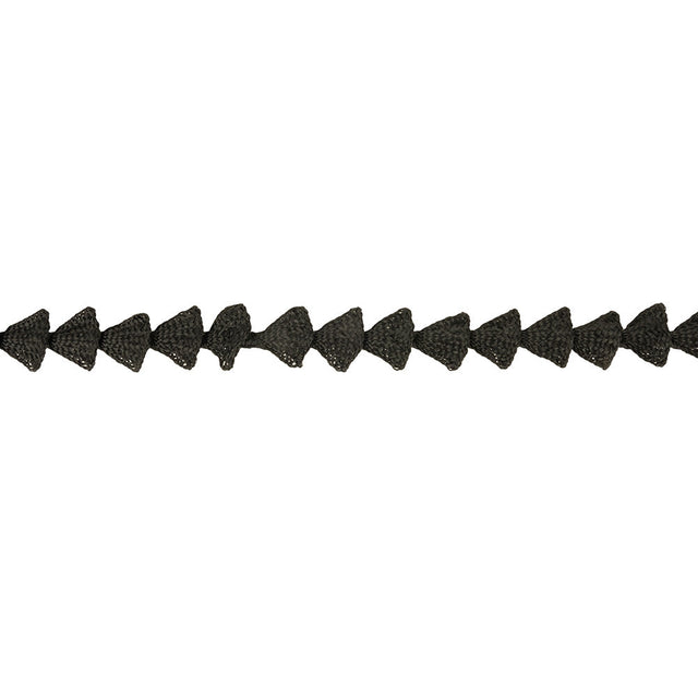 Black Triangles Braided Trim - 0.5"