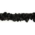 Black and Metallic Gold Chunky Chenille Looped Fringe - 2.25"