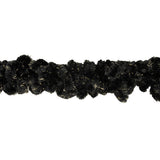Black and Metallic Gold Chunky Chenille Looped Fringe - 2.25"