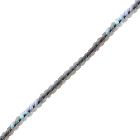 Matte Iridescent Translucent Flat Sequins Trim - 6mm