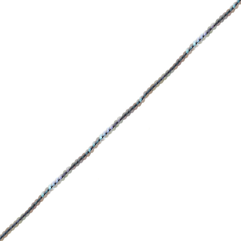 Matte Iridescent Translucent Flat Sequins Trim - 6mm