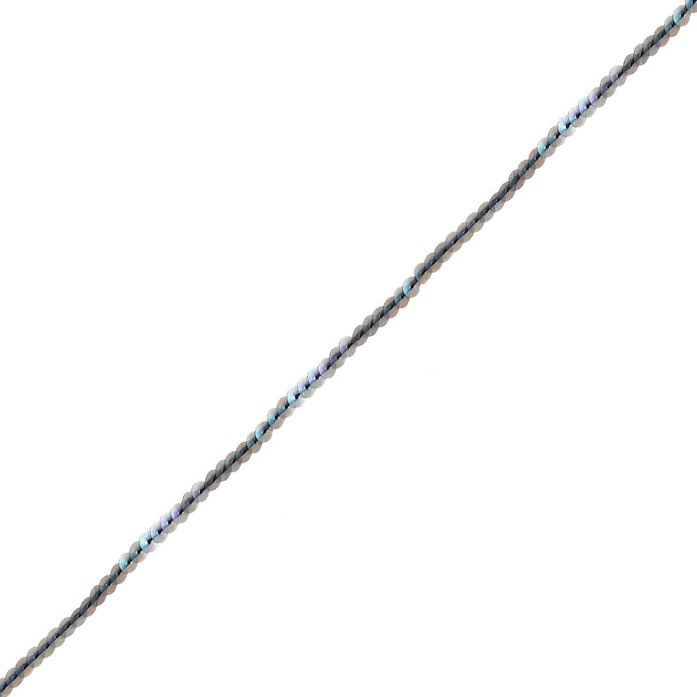 Matte Iridescent Translucent Flat Sequins Trim - 6mm