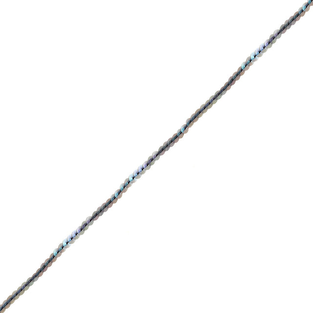 Matte Iridescent Translucent Flat Sequins Trim - 6mm