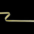 Lemon Single Row Sequins and Metallic Silver Stripes Trim - 0.375"