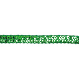 Metallic Green Two Row Baby Sequins Trim - 0.375"