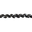 Black Sequins Ric Rac Trim - 1.125"