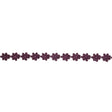 Plum Floral Venise Lace Trim - 0.625"