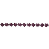 Plum Floral Venise Lace Trim - 0.625"