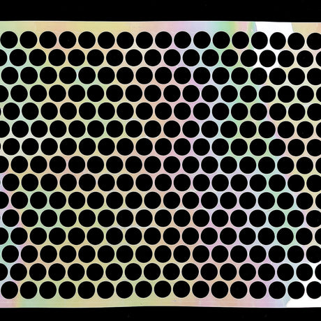 Iridescent Off-White Perforated Vinyl Trim - 3.25"