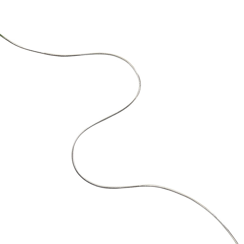 Metallic Silver Elastic Cord - 2mm
