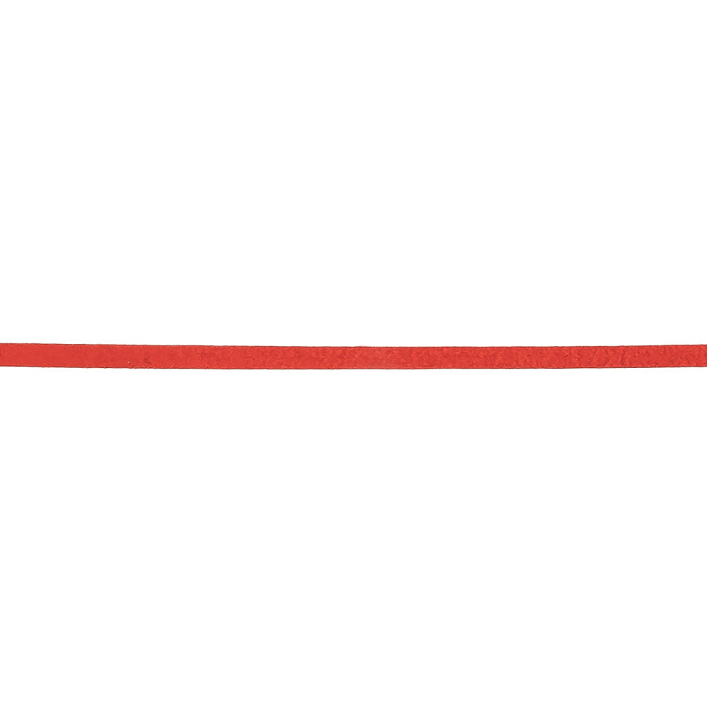 Red Orange Faux Suede Trim - 3mm