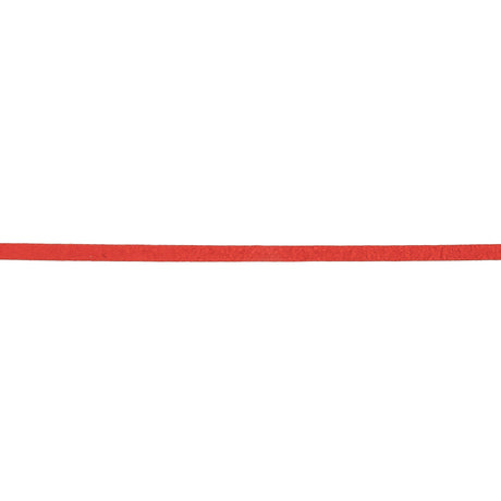 Red Orange Faux Suede Trim - 3mm
