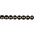 Caviar Twists Embroidered Lace Trim on Mesh - 1"
