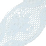 Pale Blue Classical Floral Lace Trim - 3"