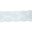 Pale Blue Classical Floral Lace Trim - 3"