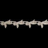 Creme Brulee Stylized Floral Venise Lace Trim - 1.5"