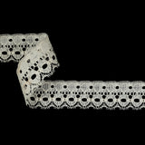 Ivory Geometric Lace Trim - 1.625"