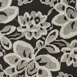 White Floral Lace Trim with Finished Edges - 5.5"
