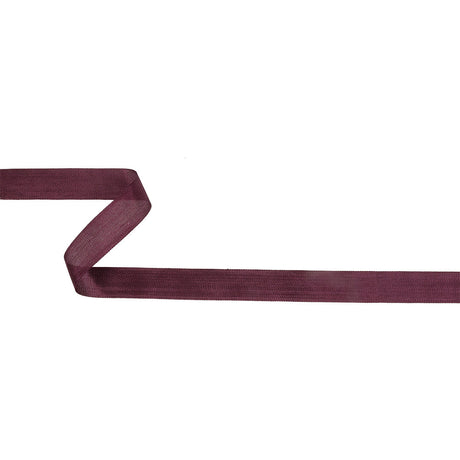 Aubergine Woven Edge Rayon Seam Binding - 0.5"