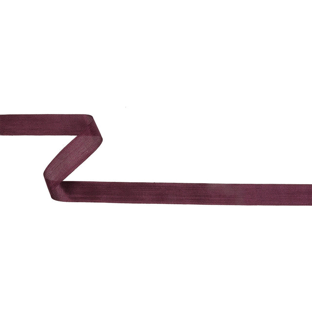 Aubergine Woven Edge Rayon Seam Binding - 0.5"