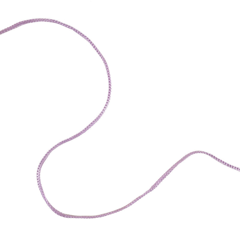 Violet Tulle Luminous Braided Rayon Cord - 0.125"
